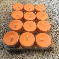 Partylite Leaves Of Fun Tealights --  RETIRED V04435