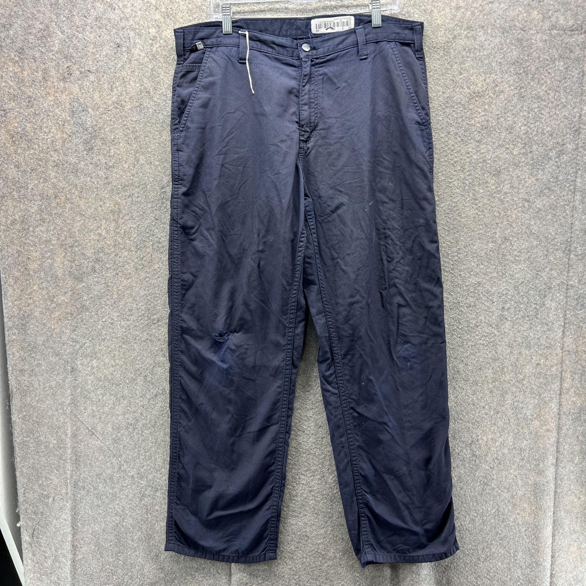 Carhartt Pants Mens 36x32 Navy FR Carpenter Workwear Utility CAT 2
