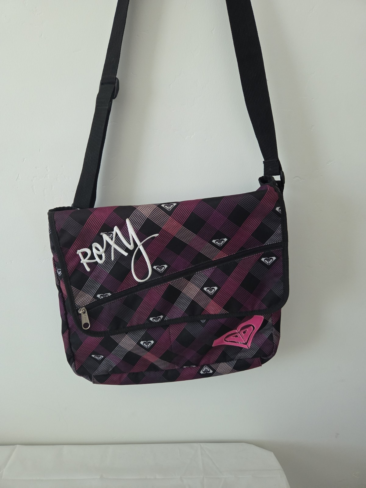 RARE Vintage Roxy Y2K Messenger Cross Body Bag 2000s