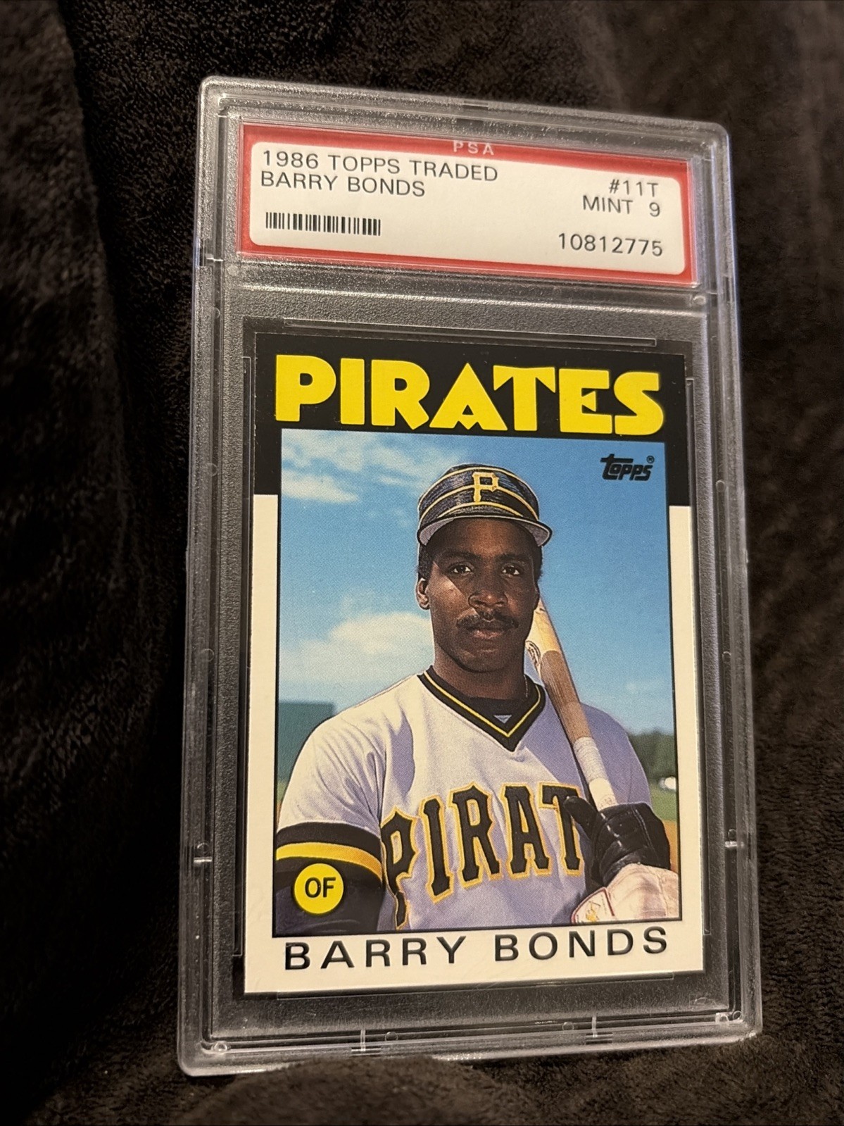 1986 Topps Traded Barry Bonds #11T PSA MT 9 view 3