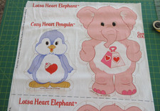 Care Bear Cousins Cozy Heart Penguin Lotsa Heart Elephant Cut And Sew Panels