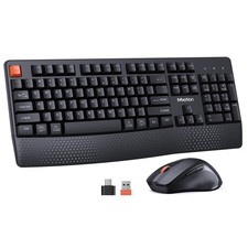 New Wireless Keyboard And Mouse Combo 3 DPI Adjustable Full Size Black 2025