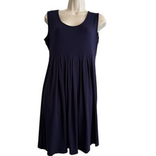 Womens Sleeveless Purple Empire Waist Midi Dress Office Layers Fairy Festival