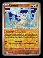 Carta Pokemon Cubone 104/165 Reverse Holofoil Scarlatto e Viola 151 -B12