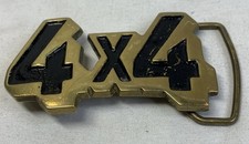 4x4 R.O.C Vintage No 4079 Solid Brass Belt Buckle