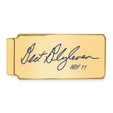 Gold-plating over Sterling Silver Bert Blyleven Hall of Fame Signature Epoxy Mon