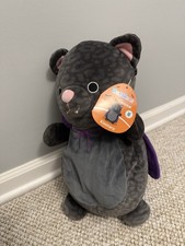 MALVAVISCOS ORIGINALES 14" HUG MEES PELUCHE PANTERA NEGRA XIOMARA VAMPIRO - NUEVO CON ETIQUETAS