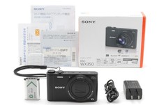 Sony DSC-WX350 Cyber-shot 18.2MP 20x Optical Zoom Black w/ Box JAPAN Top MINT 