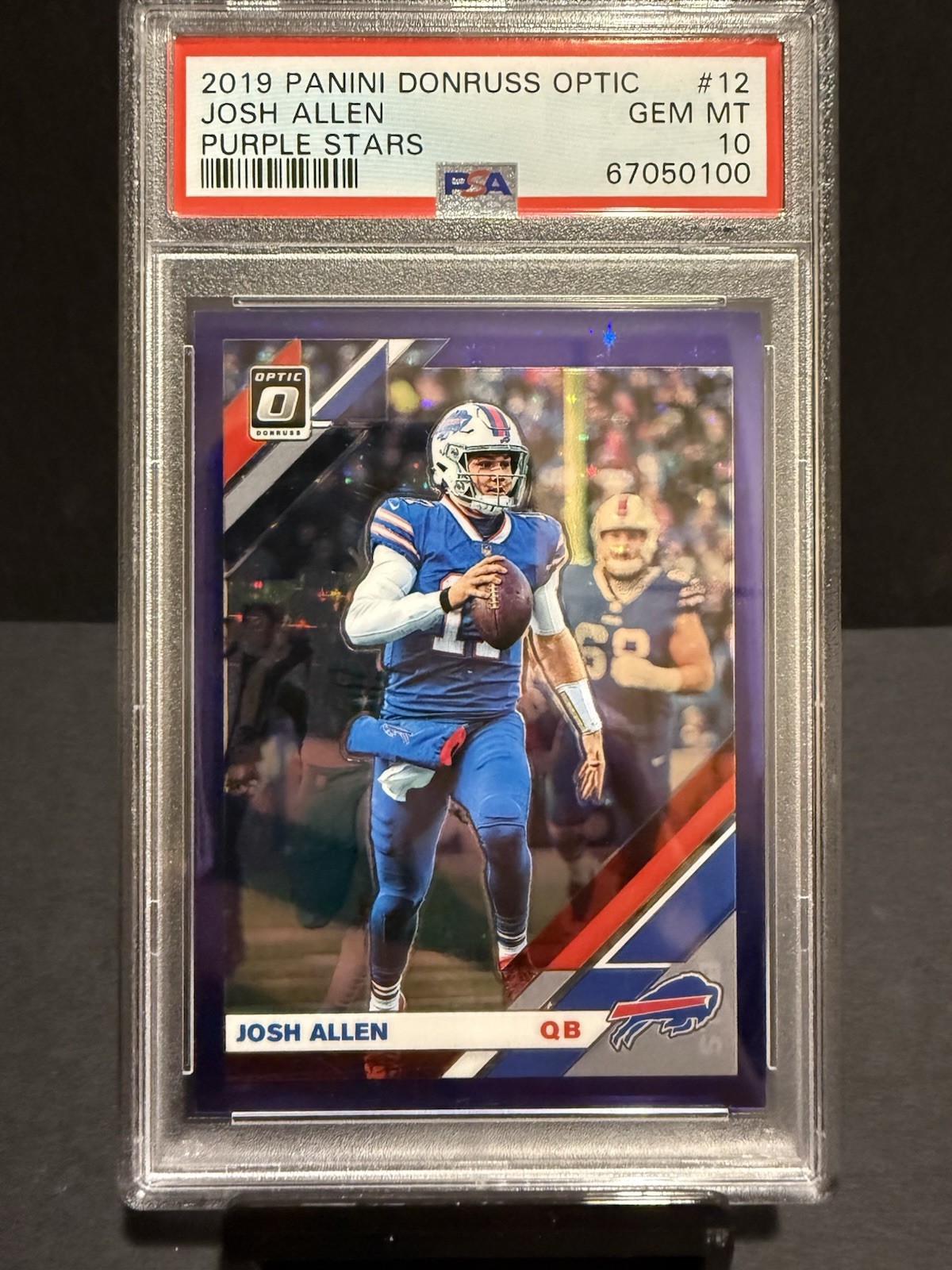 Josh Allen Panini Donruss Optic #12 Purple Stars