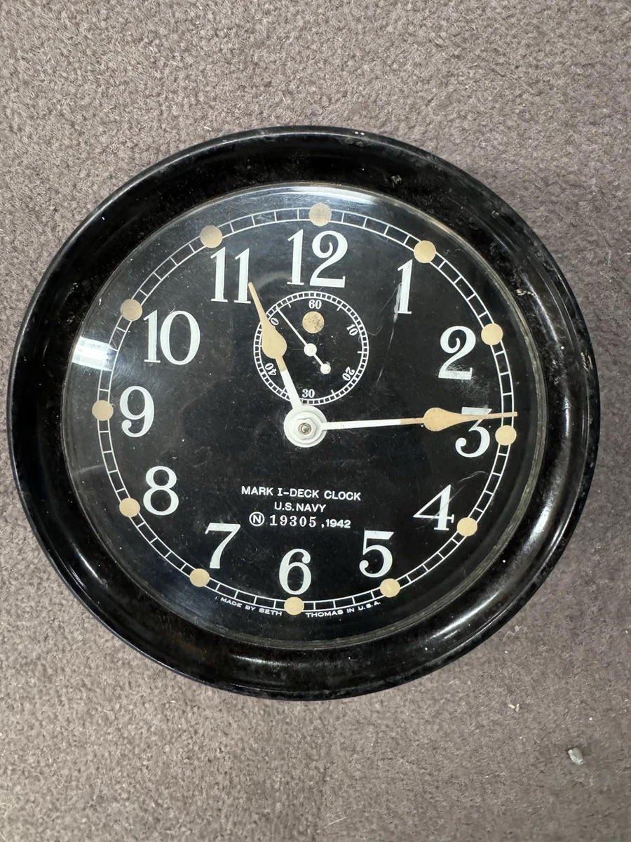 Seth Thomas US Navy Deck Clock Antique Maritime Clocks for sale | eBay
