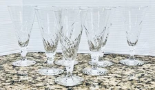 Vintage 1950’s 7Pc Caprice By Senaca Handblown 7.25”x3.5” Ice Tea Glassed EC