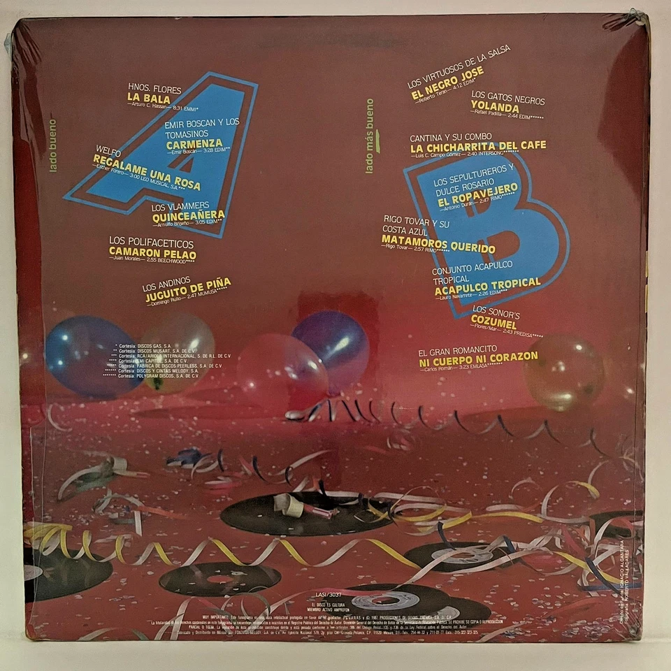 BAILA LAS DE CAJON, FEAT. LOS SONOR'S + MORE, 1987 MEXICAN LP ALBUM - Image 2 of 4