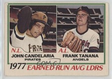 1978 O-Pee-Chee League Leaders John Candelaria Frank Tanana #7 pb9
