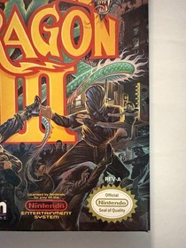 Double Dragon III NES Nintendo Empty Box And Manual Only No Game Not Wata Graded