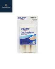 Equate Toe Bandages Cushion  Protect Corns/Bunions Trim to Fit 3ct