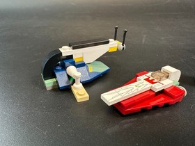 LEGO 4487 Star Wars Mini JEDI STARFIGHTER & SLAVE I Complete Set w/ Instructions