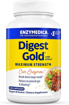 Digest Gold + Atpro, Maximum Strength Enzyme Formula, Fast-Acting, Helps Digest