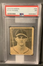1948 Bowman #36 Stan Musial Rookie PSA 1