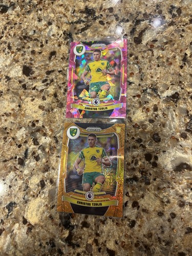 2021/22 Panini Prizm Pink Ice Orange Mojo Christos Tzolis RC Rookie  Arsenal