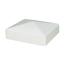 Brand New white vinyl fence post caps 5x5
