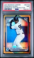 2024 BOWMAN CHROME PROSPECTS #BCP169 FRANCISCO VILORIO PROSPECTS-GOLD /50 PSA 9