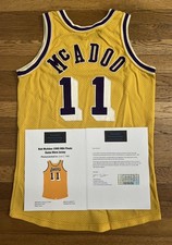 Bob McAdoo 1985 NBA Finals Game Used Game Worn  Lakers Jersey Photo Matched COA
