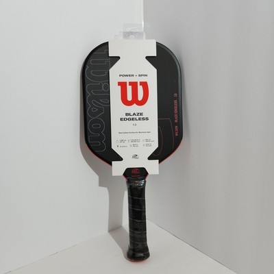 Wilson Blaze 13 Raw Carbon Surface Black Red Pickleball Paddle NEW