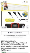 20 ft volleyball net