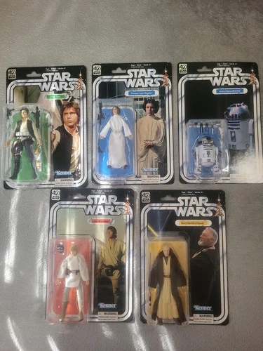 Star Wars Black Series Luke, Leia,  Obi-Wan, Han Solo, R2-D2, Lot Of 5 "READ"
