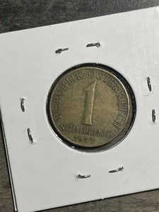 1971 Austria 1 Schilling Coin • Aluminium-Bronze • KM# 2886 • Circulated