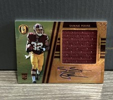 2017 Panini Gold Standard - Rookie Jersey Autographs Jumbo Samaje Perine 96/99 