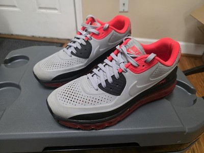 Nike Air Max 90-2014 LTR QSWolf Grey Crimson *Rare Special Edition*  Size 10.5