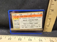 Vintage Concert Ticket Stub Bruce Springsteen Value City Arena OH 11/9/2002 Used