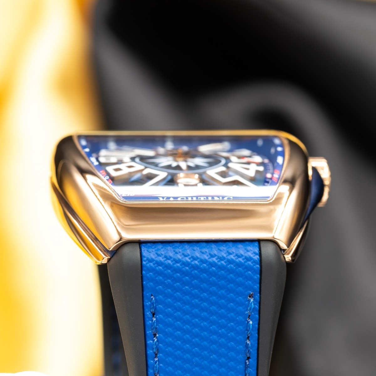 Franck Muller Vanguard Yachting | Blue Dial 45mm | Rose Gold