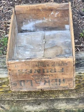 Herald Brand Prunes Wood Box Shipping Crate California Fruit Vintage Distressed