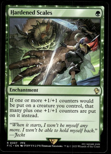 1x Hardened Scales - Commander: FINAL FANTASY - NM - MTG