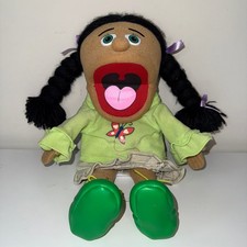 Silly Puppets 2008 Jasmine Hispanic Girl Puppet 14" Tall Ventriloquist Doll