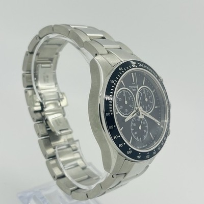 Tissot V8 Men's Silver Tachymeter Chronograph Sapphire 42mm Steel