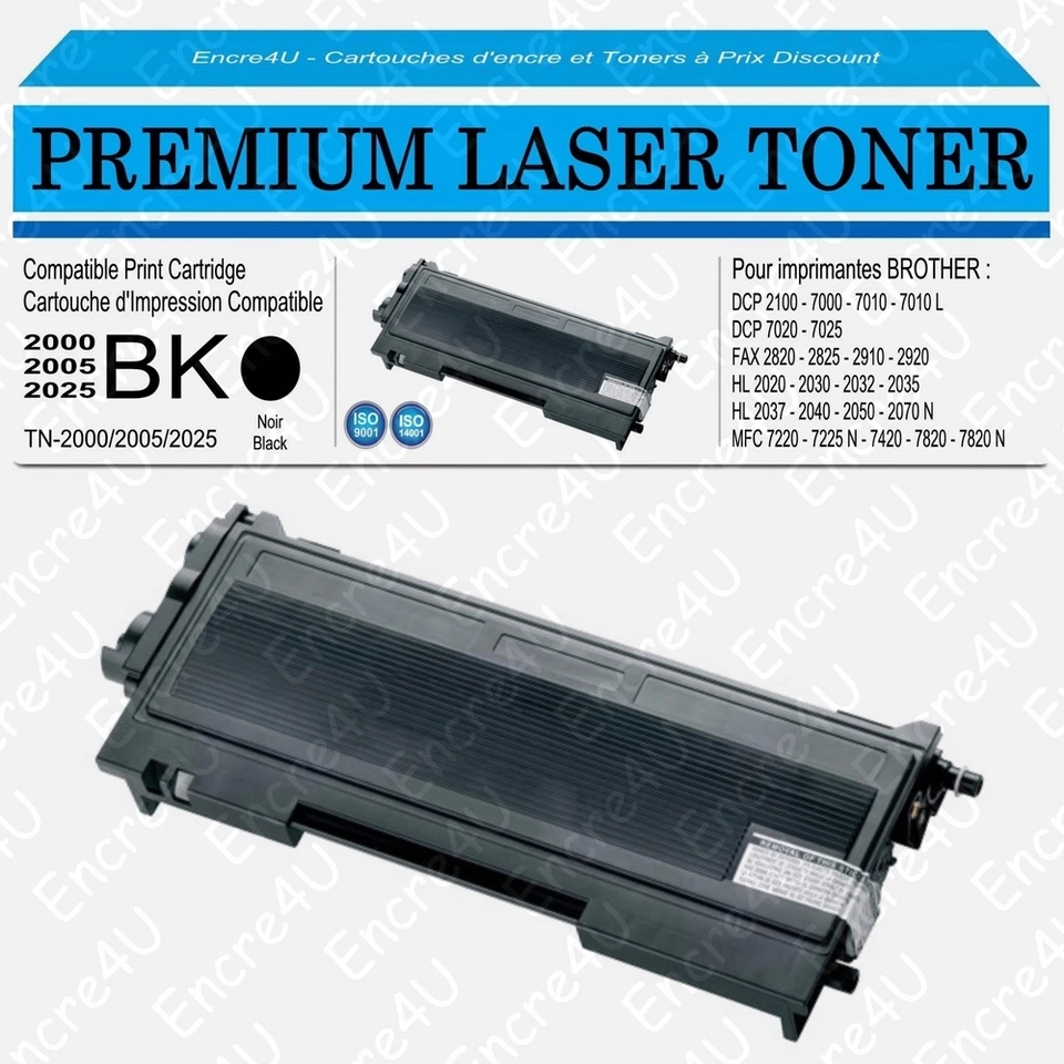 Toner TN2000 2005 2025 compatible Brother DCP2100 DCP7000 DCP7010