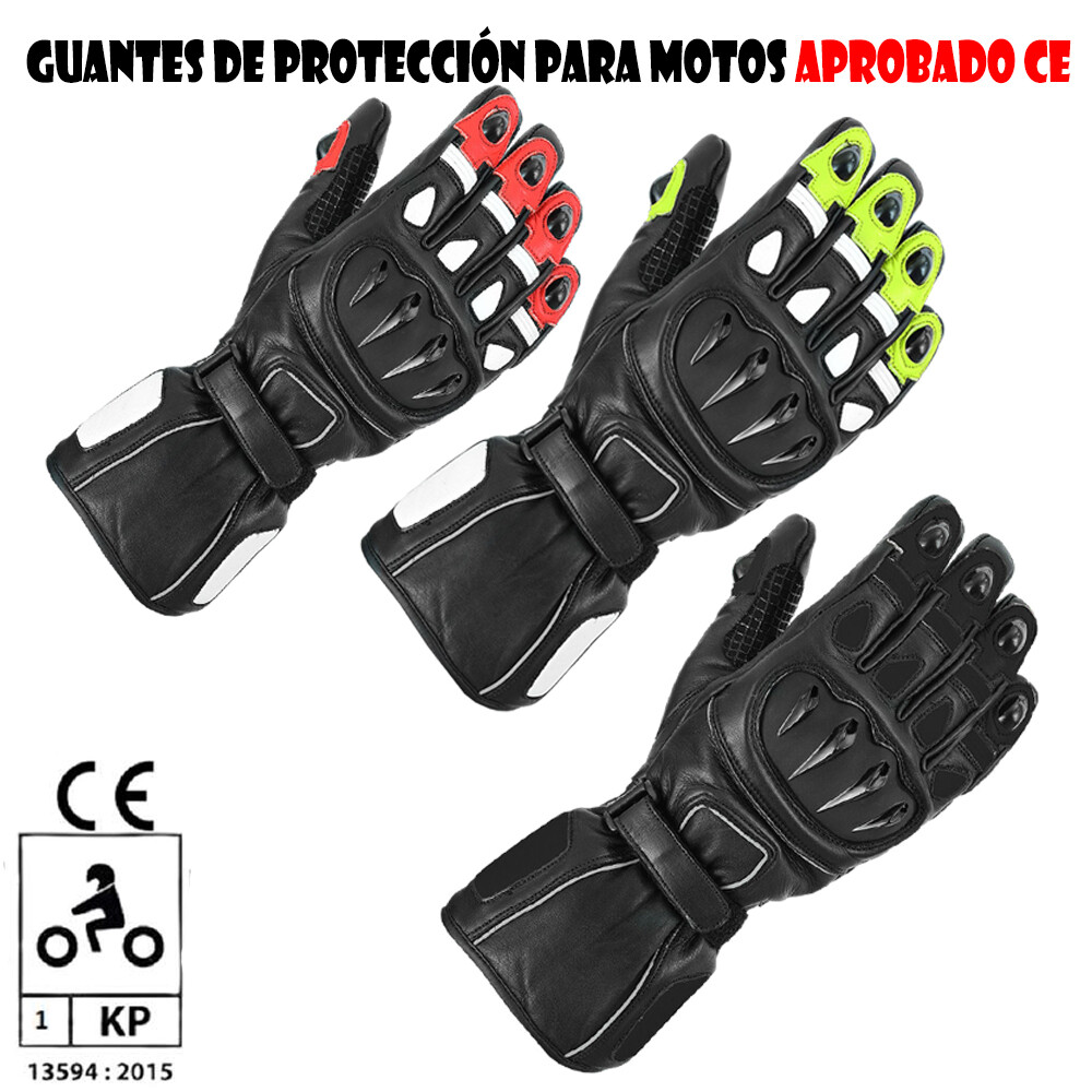 Guantes de moto para hombre impermeables para todas las estaciones ce aprobado