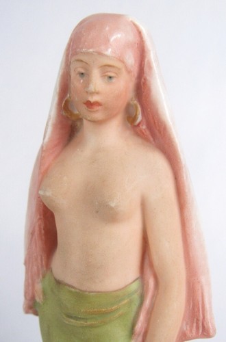 Vintage Royal Dux Bohemia Woman with Head Shawl Carrying Jug Figurine - Picture 4 of 14