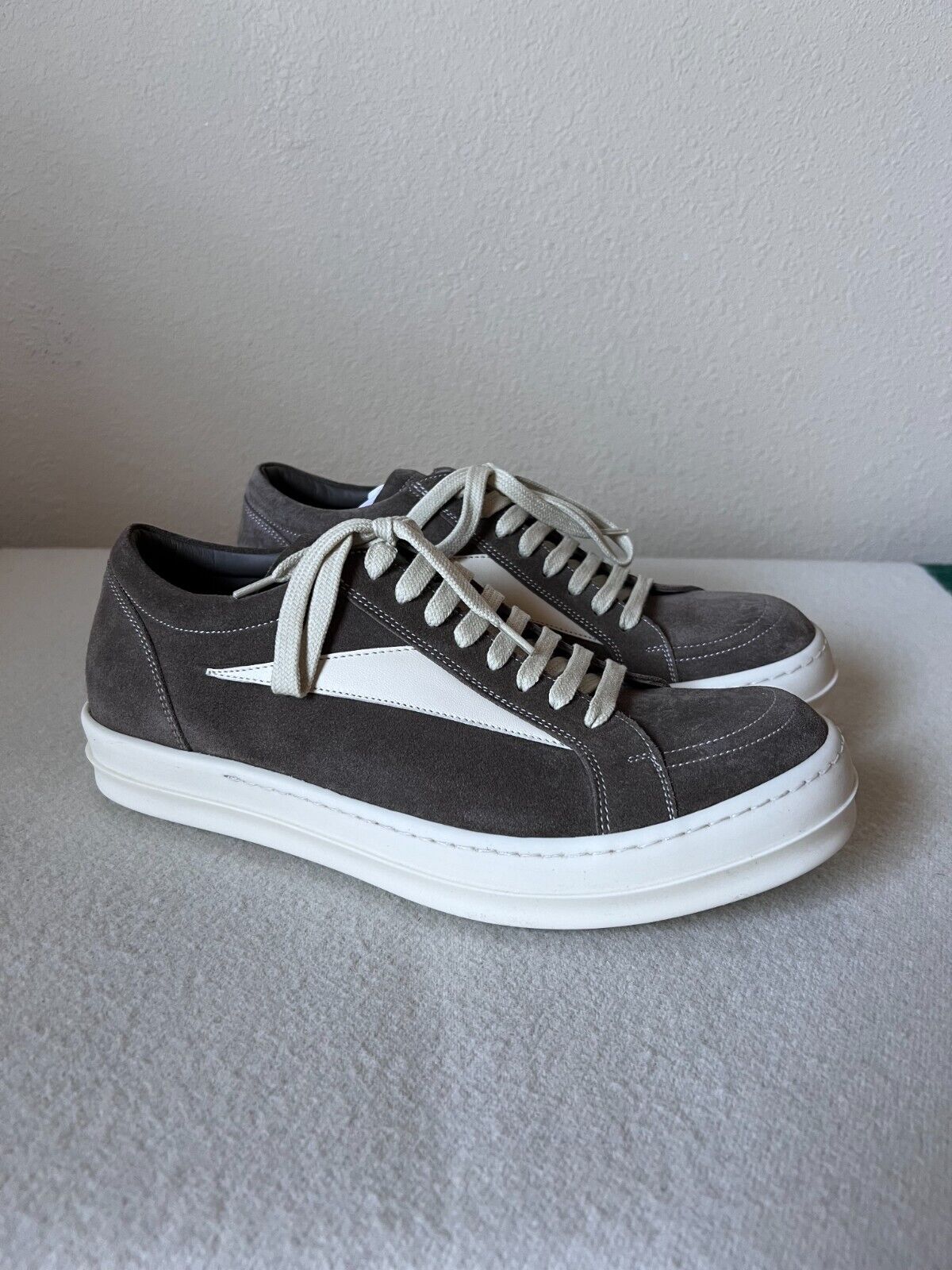 Rick Owens - Suede Vintage Sneaks - Size 41 - Dark Dust - Brand