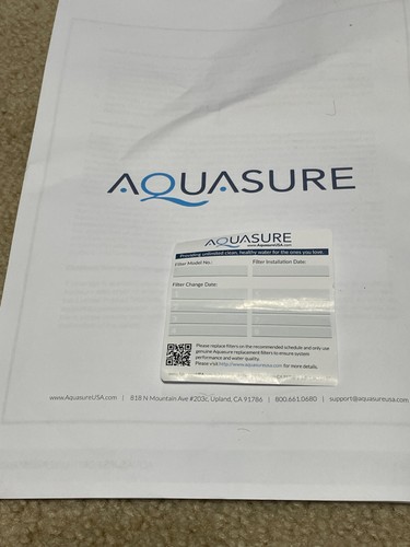 Aquasure Fortitude V Series Whole House Water Filtration w/Filter AF-SCZ-25HFS - Picture 9 of 9