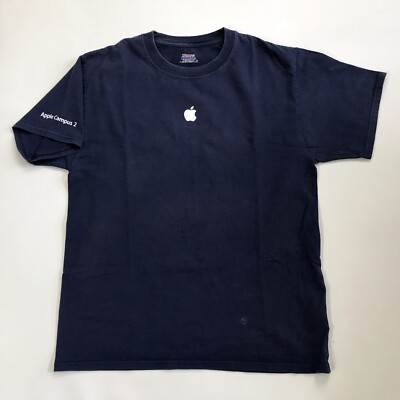 Apple Computer Cupertino Campus 2 T-Shirt Men's Medium blue Rare