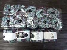 LOT OF 14 VINTAGE DIAKEITO "DIAMATERIE" ACRYLIC/NYLON RIBBON YARN, 79 yards ea.