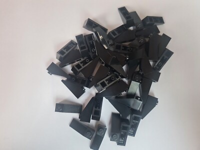 200 x Lego schwarze DACHFLIESE 1X3 33 Grad - 4286 NEU