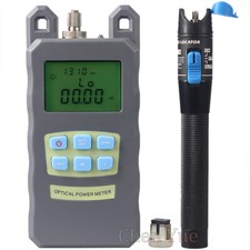 FTTH Fiber Tool Kit Optical Power Meter -70 to 10dBm 1mW Visual Fault Locator