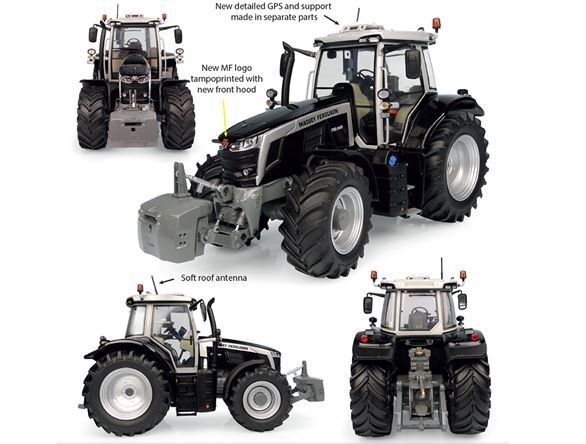 "Massey Ferguson 7S.190 \"Black Beauty\" 2023 Traktor Modell 1:32 6617"-image