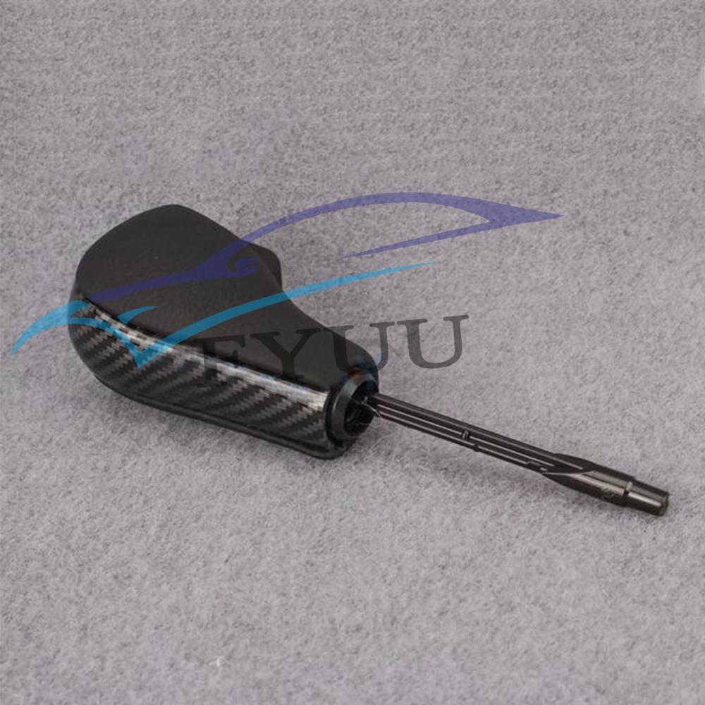 1X Carbon Fiber Automatic Gear Shift Knob Shifter For BMW E46 E60