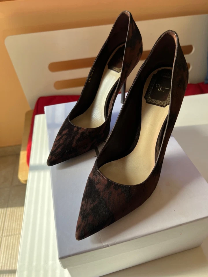 Christian Dior Heels Pump EU38, US7.5 Brown Excellent condition - Image 2 of 4